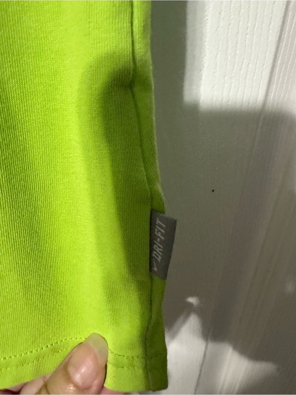 Nike Lime Green Dri-FIT Cotton Tee Tank Top - Picture 4 of 13